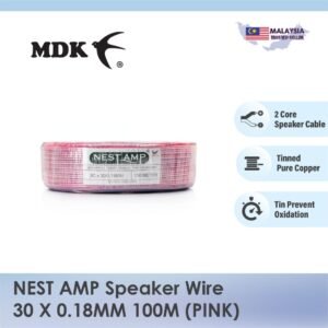 NEST AMP Speaker Wire 30/0.18mm 2C 100Meter (Tinned Pure Copper) for Swiftlet Farming