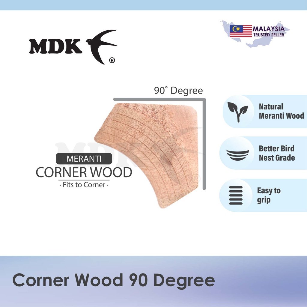Corner Wood 90 Degree / Kayu Sudut 90 Darjah Width: 95mm Dark Red Meranti (Buy by Carton - 100pcs) - Image 6