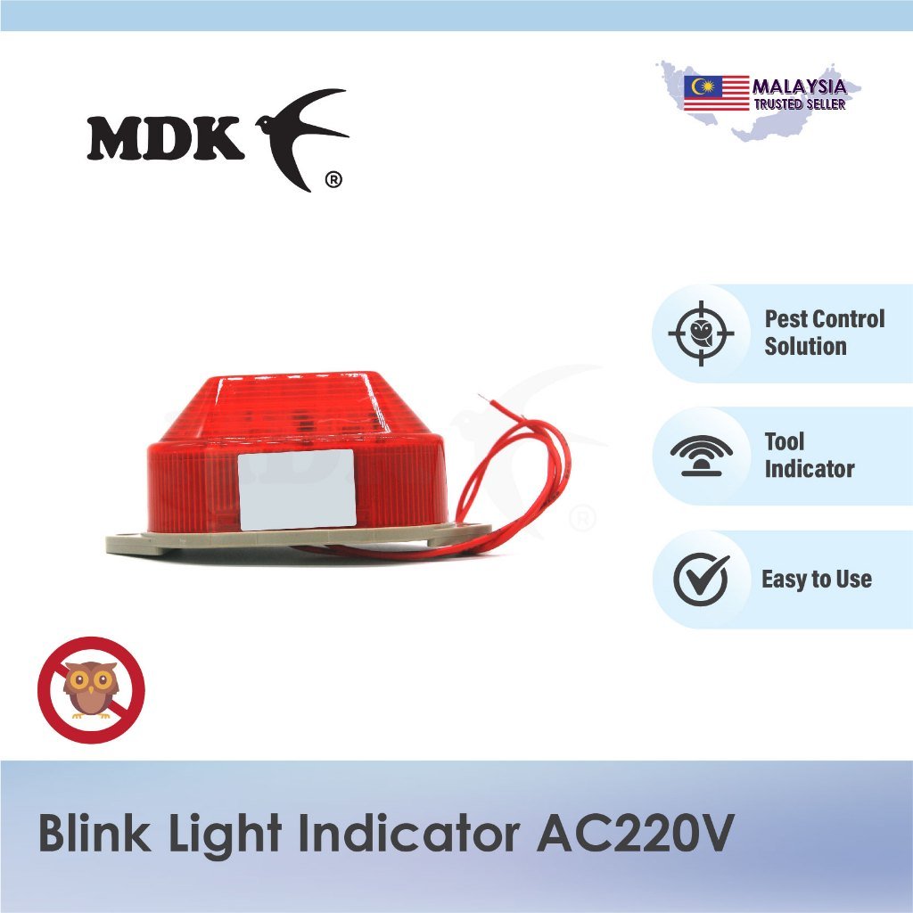 Blink Light Indicator AC220V for Swiftlet Farming Flashlight Indicator