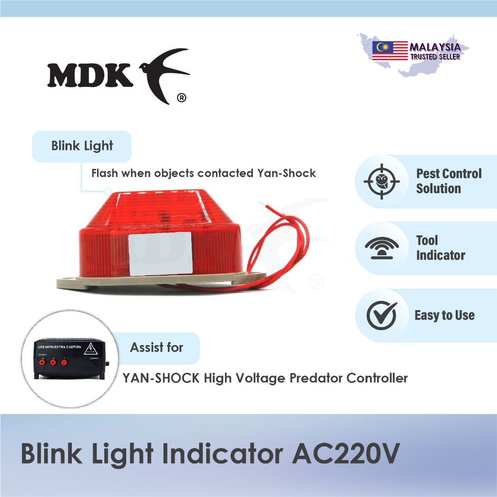 Blink Light Indicator AC220V for Swiftlet Farming Flashlight Indicator - Image 2