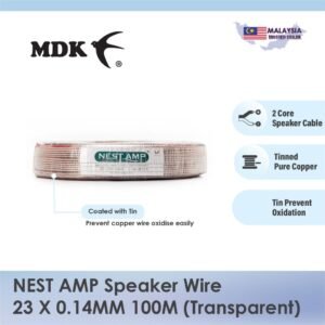 NEST AMP Speaker Wire 23 X 0.14mm 100Meter (Tinned Pure Copper) for Swiftlet Farming