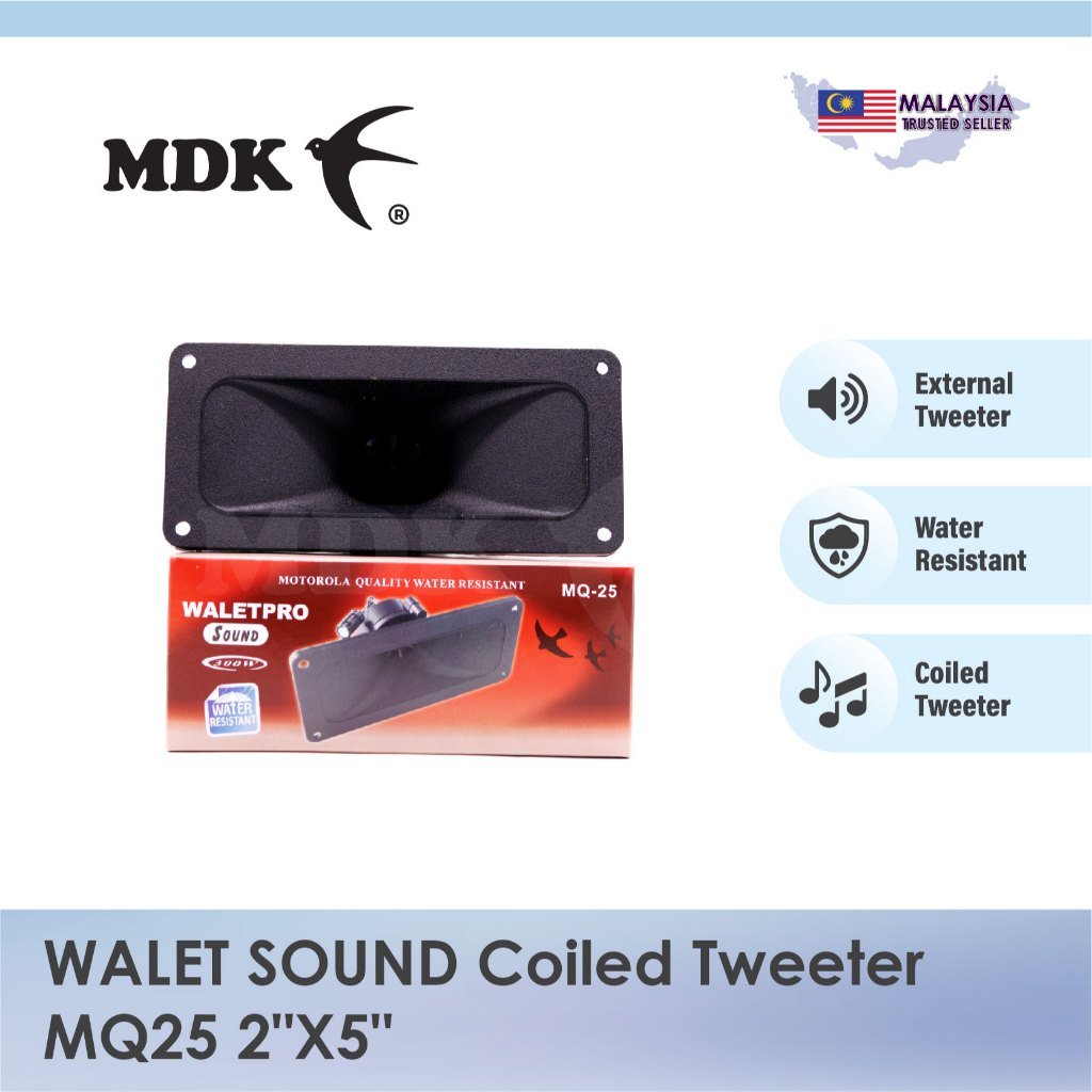 WALET SOUND Tweeter MQ25 2"X5" for Swiftlet Farming External Sound - Image 2