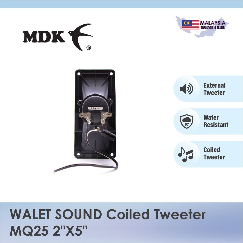 WALET SOUND Tweeter MQ25 2"X5" for Swiftlet Farming External Sound - Image 3