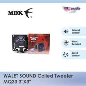 WALET SOUND Tweeter MQ33 3"X3" for Swiftlet Farming External Sound