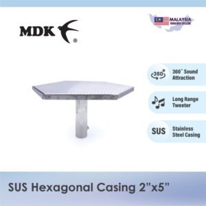 Stainless Steel Hexagonal Casing for Tweeter 2"x5" for Swiftlet Farming