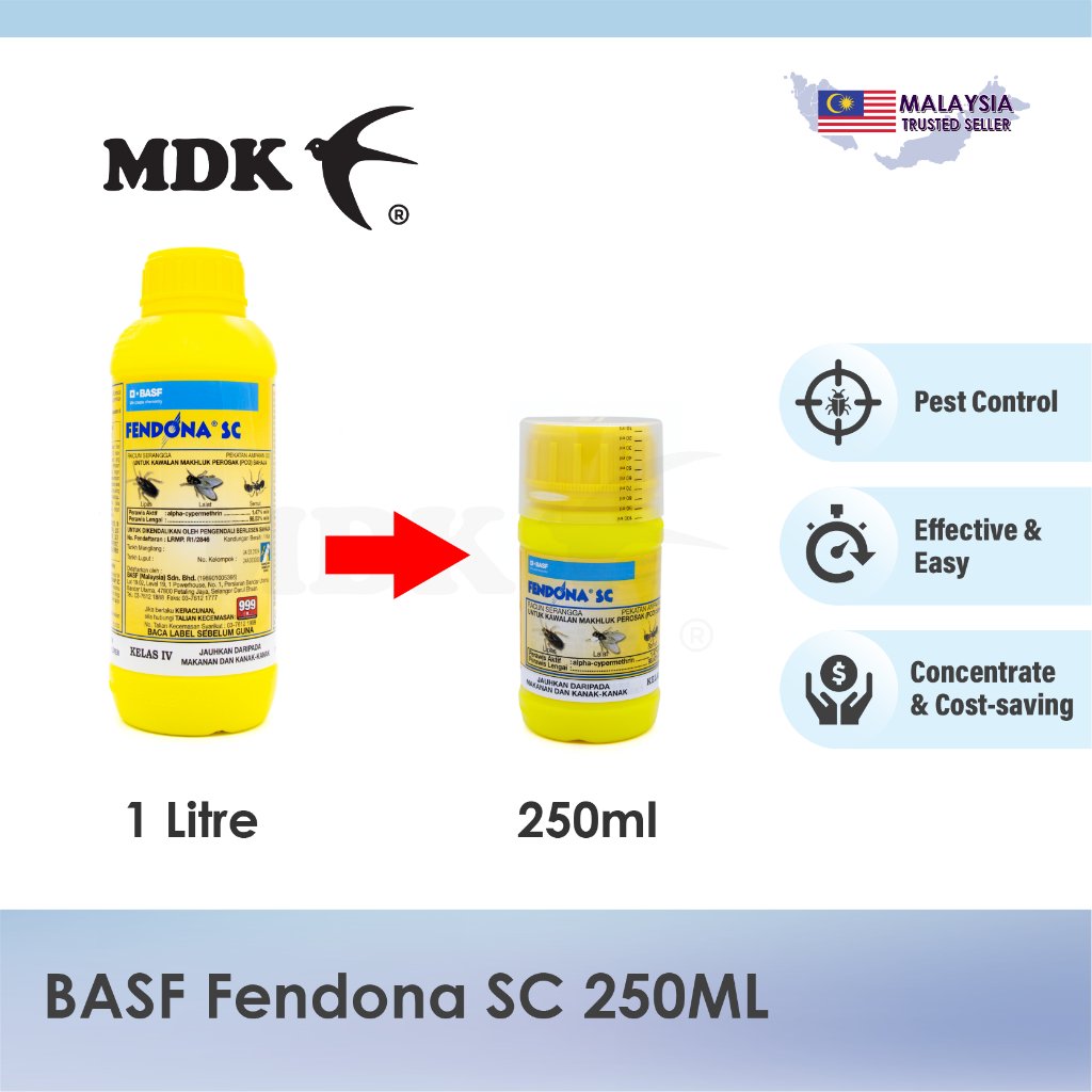 Fendona SC 250ml for Swiftlet Farming Insecticide Racun Serangga Lipas Lalat Semut - Image 3