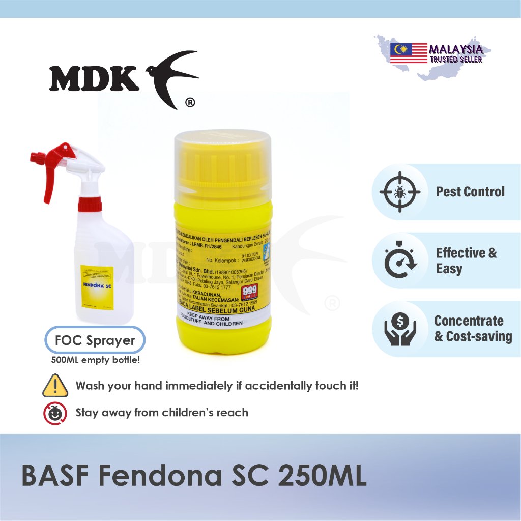 Fendona SC 250ml for Swiftlet Farming Insecticide Racun Serangga Lipas Lalat Semut - Image 5