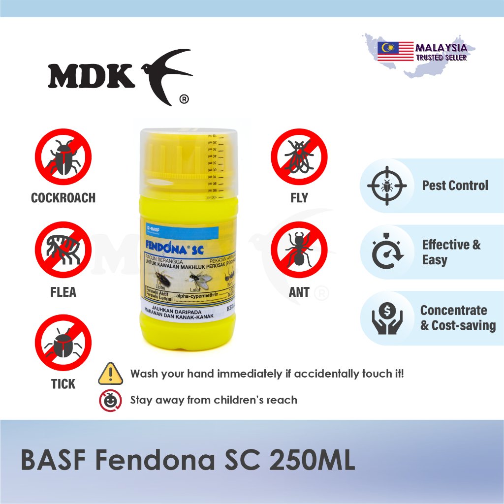 Fendona SC 250ml for Swiftlet Farming Insecticide Racun Serangga Lipas Lalat Semut - Image 6