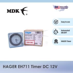 HAGER EH711 Timer DC type Timer Switch DC12V for Swiftlet Farming