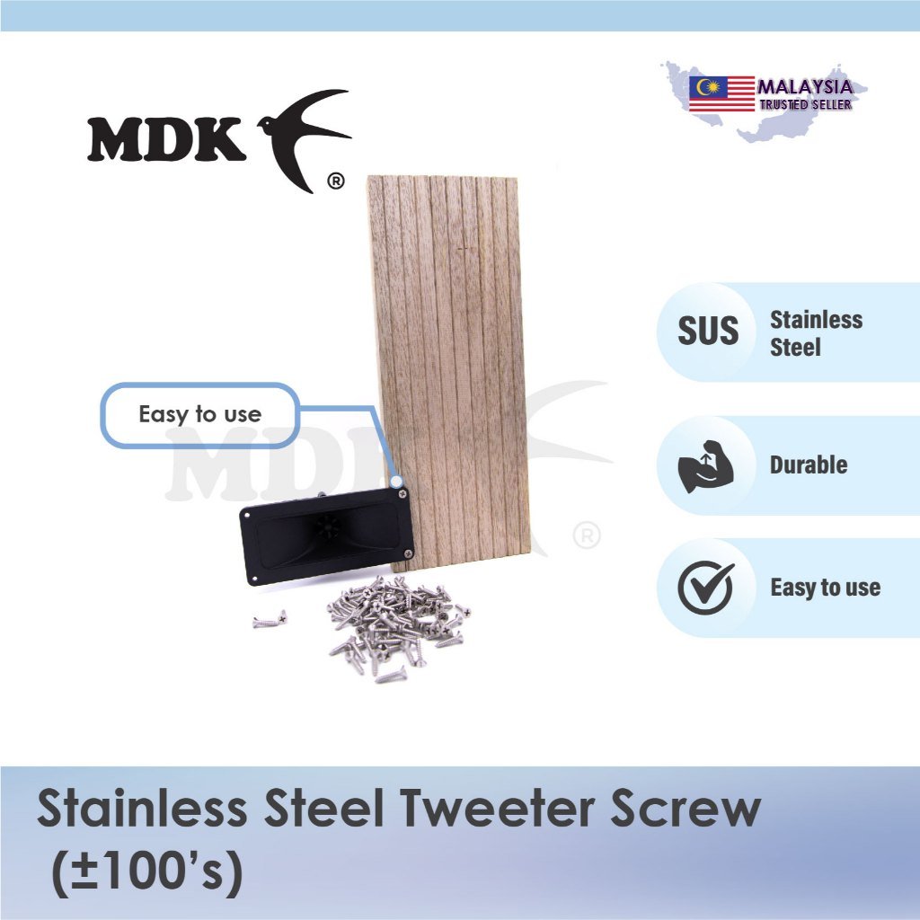 Stainless Steel Tweeter Screw Self Drilling Screw Flat Head Screw for Swiftlet Farming - Image 3