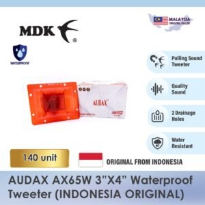 [140 pcs Bulk] Audax Waterproof Tweeter AX65W 3"x4" (Genuine from Indonesia)
