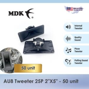 [50 pcs Bulk] AU8 Piezo Tweeter 25P Pulling Tweeter (Paper Diaphragm) 2"x5"