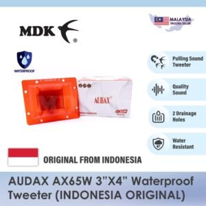 Audax Waterproof Tweeter AX65W 3"x4" (Genuine from Indonesia)
