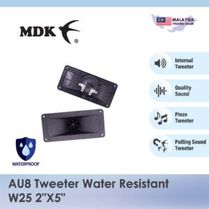 AU8 Water Resistant Piezo Tweeter W25 (Plastic Diaphragm) 2"x5"