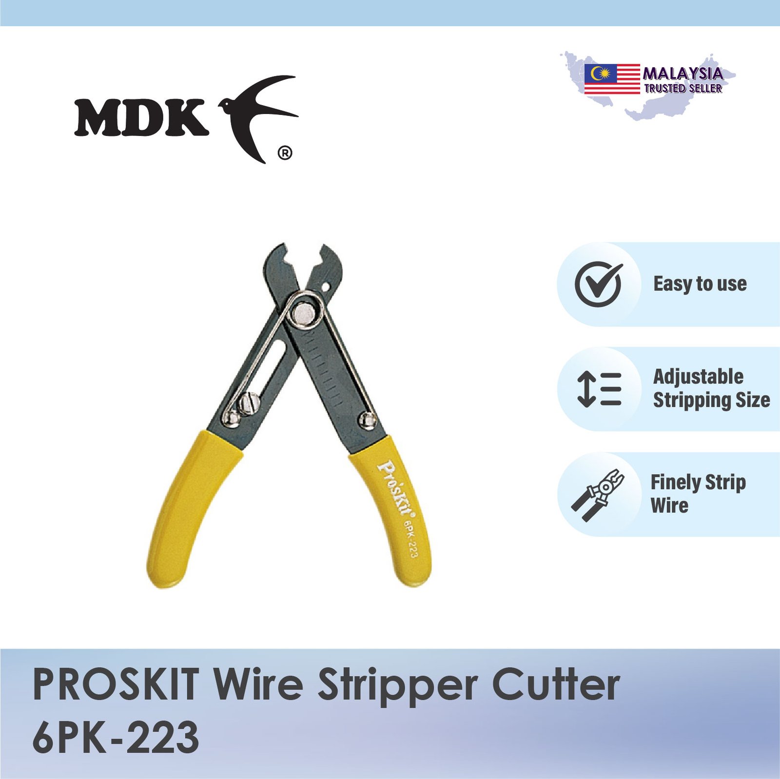 PROSKIT Wire Stripper Cutter 6PK-223 - Image 2