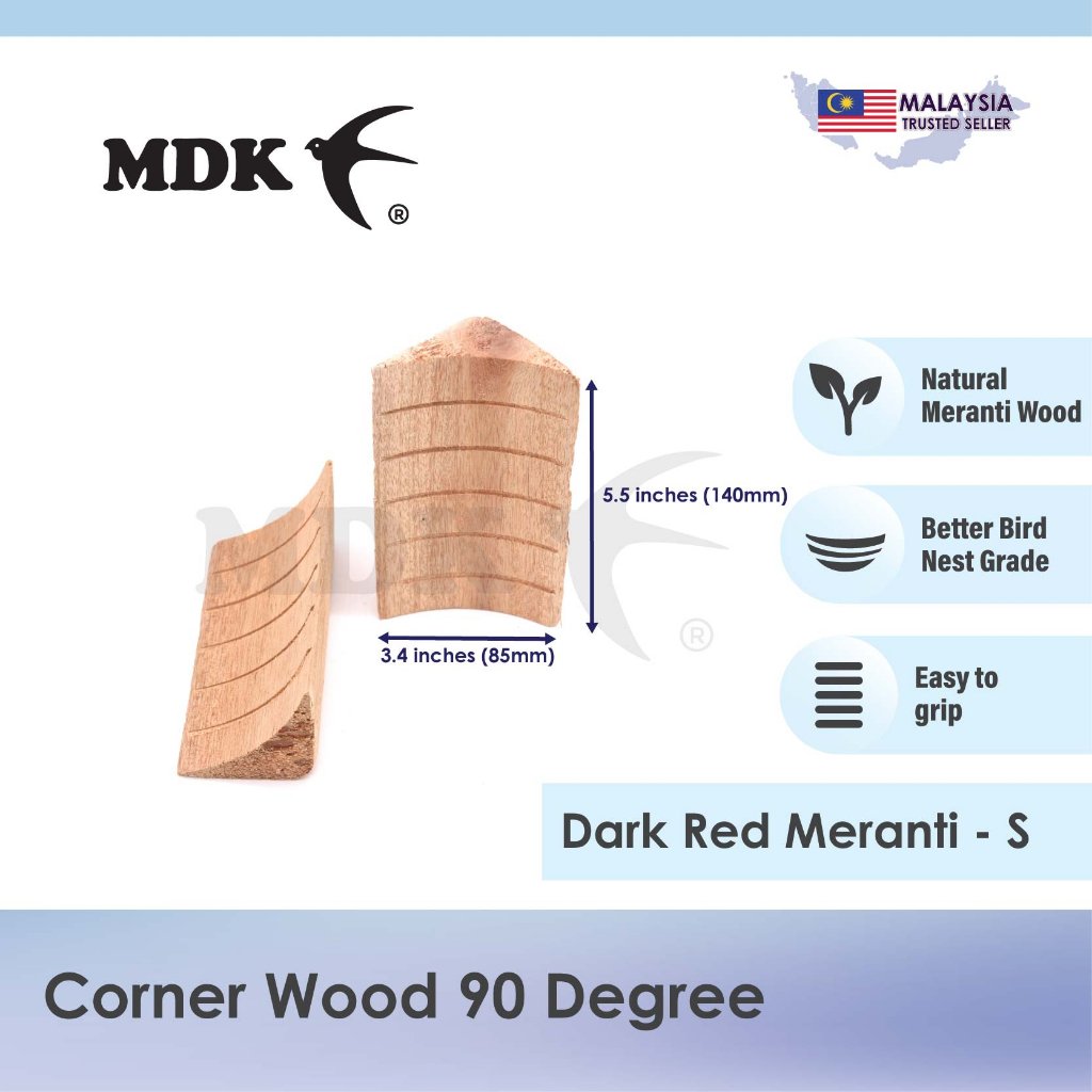 Corner Wood 90 Degree / Kayu Sudut 90 Darjah for Swiftlet Farming/ Walit - Image 7