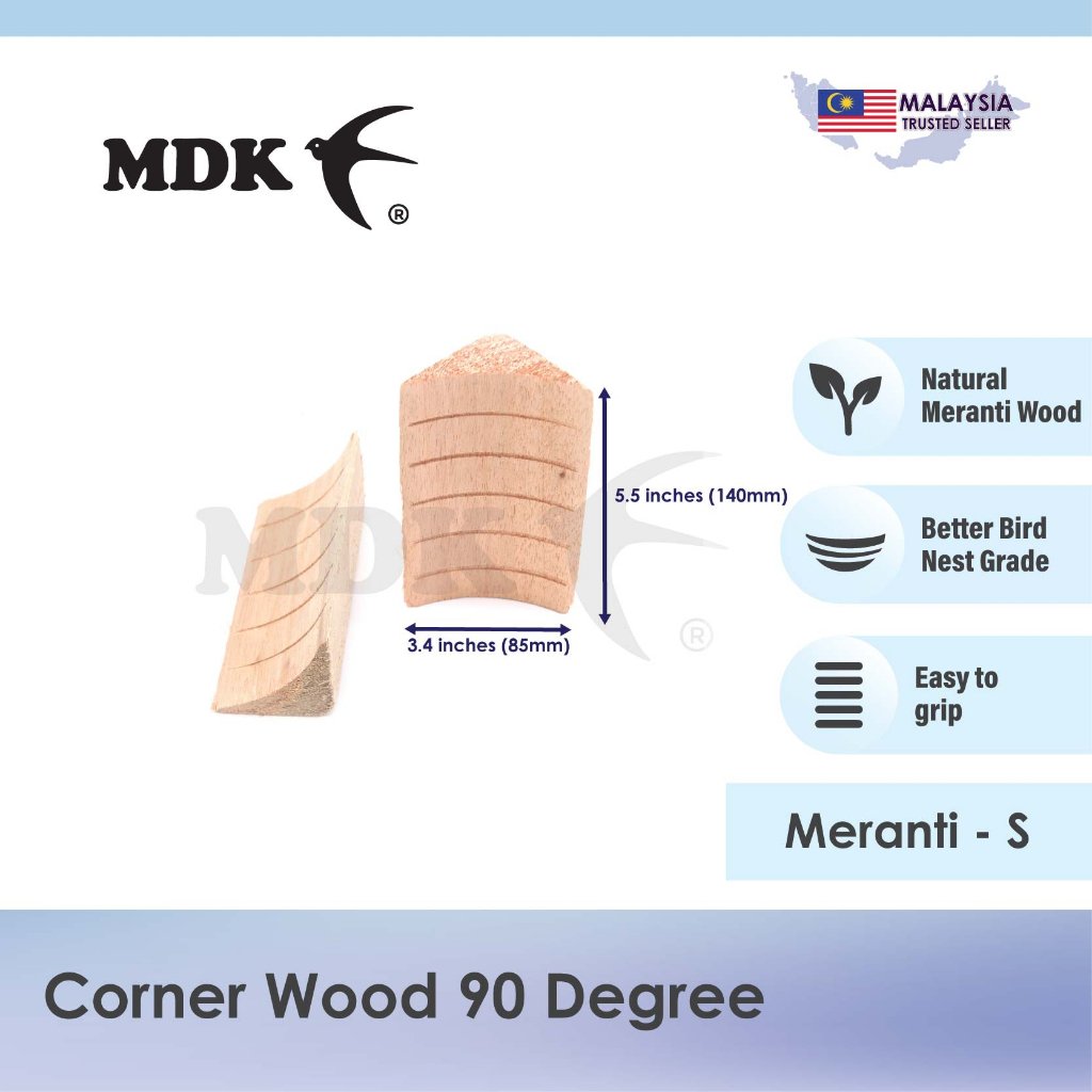 Corner Wood 90 Degree / Kayu Sudut 90 Darjah for Swiftlet Farming/ Walit - Image 9