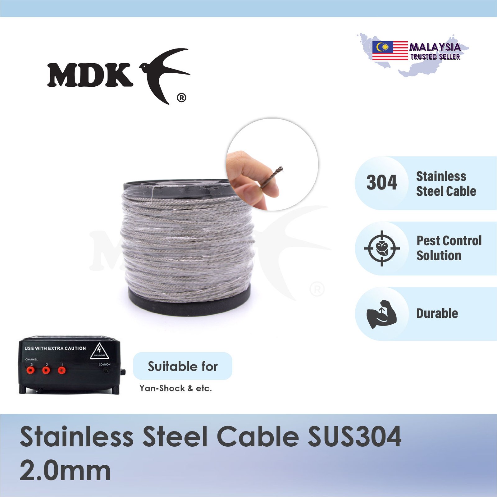 Stainless Steel Cable SUS304 20M / 50M / 100M - Image 3
