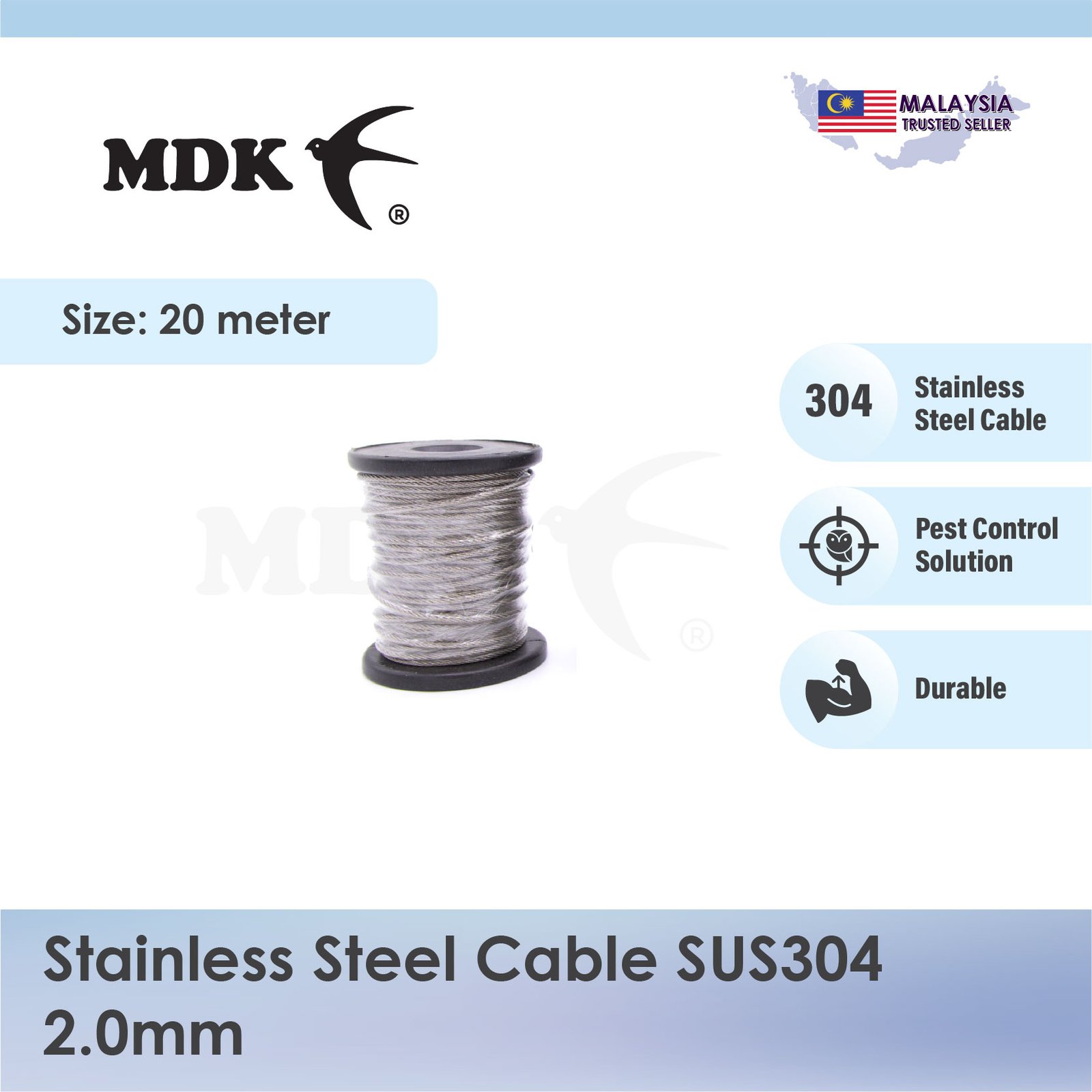 Stainless Steel Cable SUS304 20M / 50M / 100M - Image 5