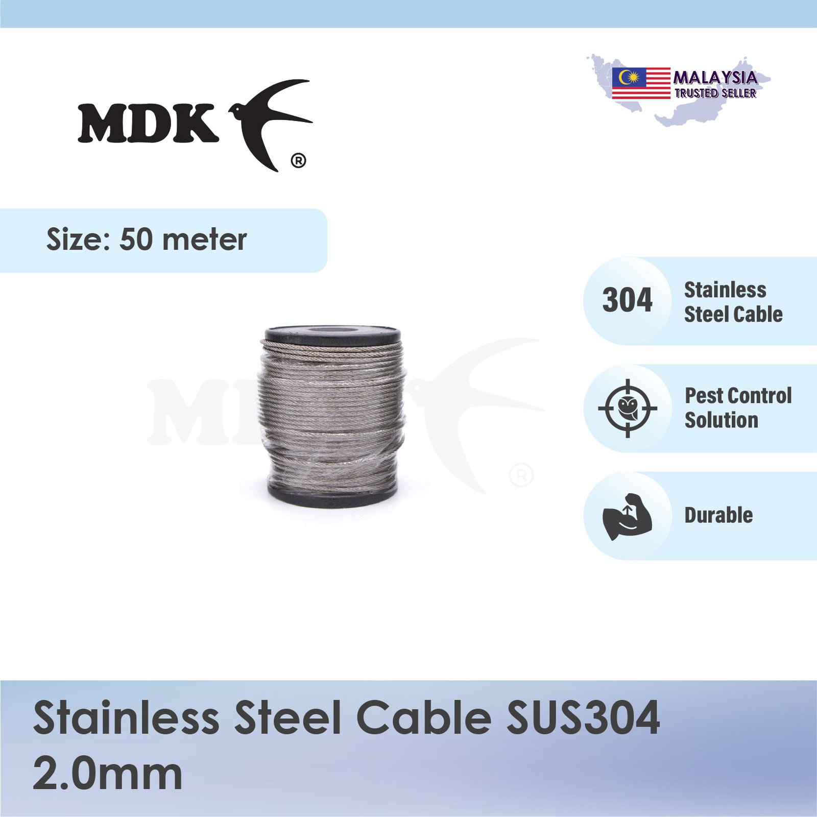 Stainless Steel Cable SUS304 20M / 50M / 100M - Image 6