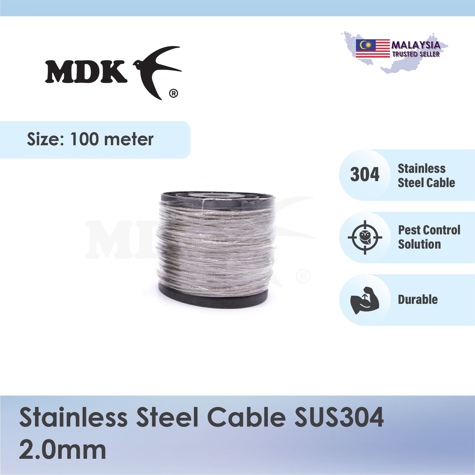 Stainless Steel Cable SUS304 20M / 50M / 100M - Image 7