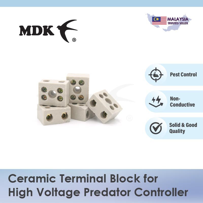 Ceramic Terminal Block for High Voltage Predator Controller (Swiftlet Farming)