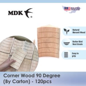 [120pcs] Corner Wood 90 Degree / Kayu Sudut 90 Darjah Width: 85mm Normal Meranti