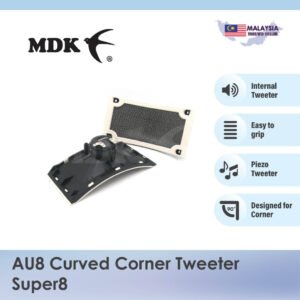AU8 Curved Tweeter Super 8 with Mesh Cover for Corners