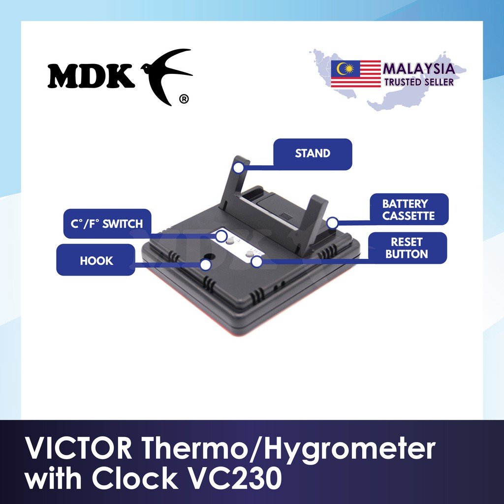 VICTOR Thermo/Hygrometer VC230 - Image 3