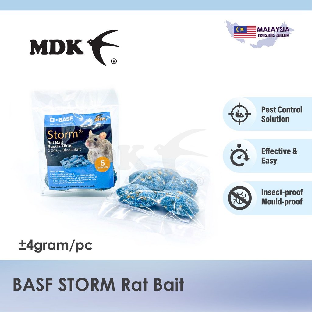 Storm / Storm Securable Rat Bait / Rodenticide Wax Block / Selontra Soft Bait - 5 pcs/ 10 pcs/ 50pcs