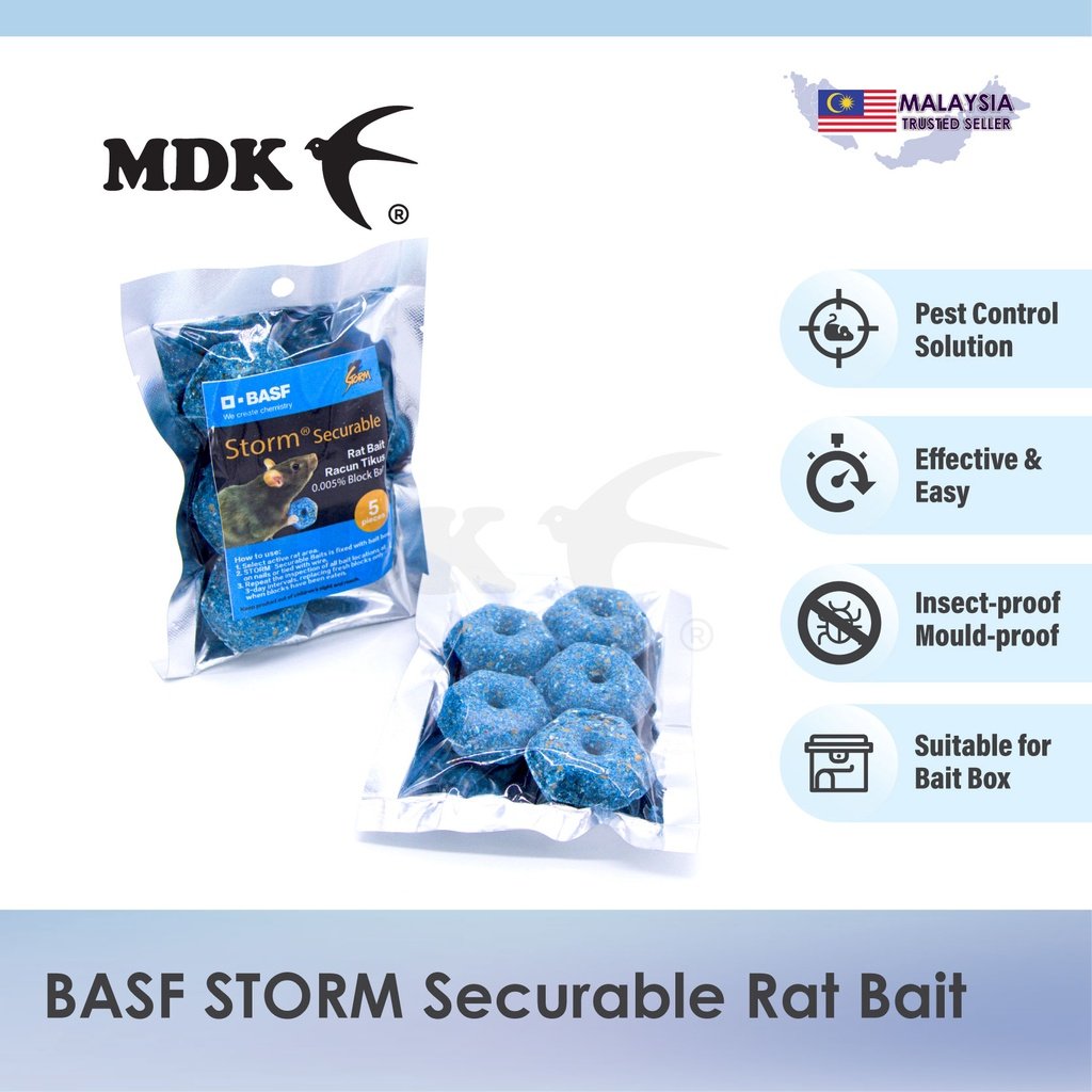 Storm / Storm Securable Rat Bait / Rodenticide Wax Block / Selontra Soft Bait - 5 pcs/ 10 pcs/ 50pcs - Image 3