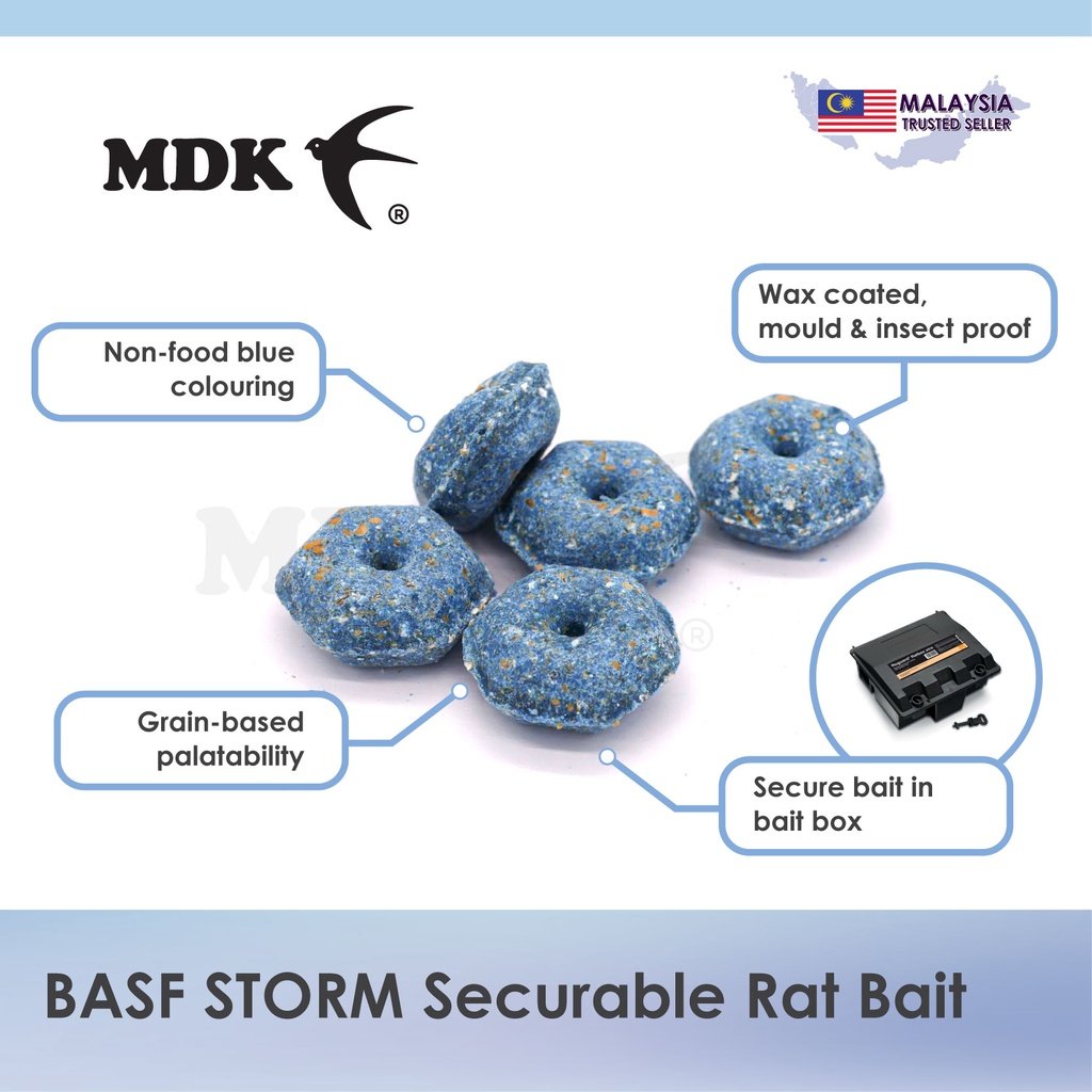 Storm / Storm Securable Rat Bait / Rodenticide Wax Block / Selontra Soft Bait - 5 pcs/ 10 pcs/ 50pcs - Image 4