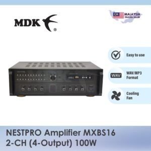 NestPro Amplifier BS16 2-CH (4-Output) 100W for Swiftlet Farming