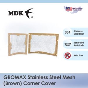 GROMAX Stainless Steel Mesh Corner 20cm x 14.5cm (Large Size) for Swiftlet Farming