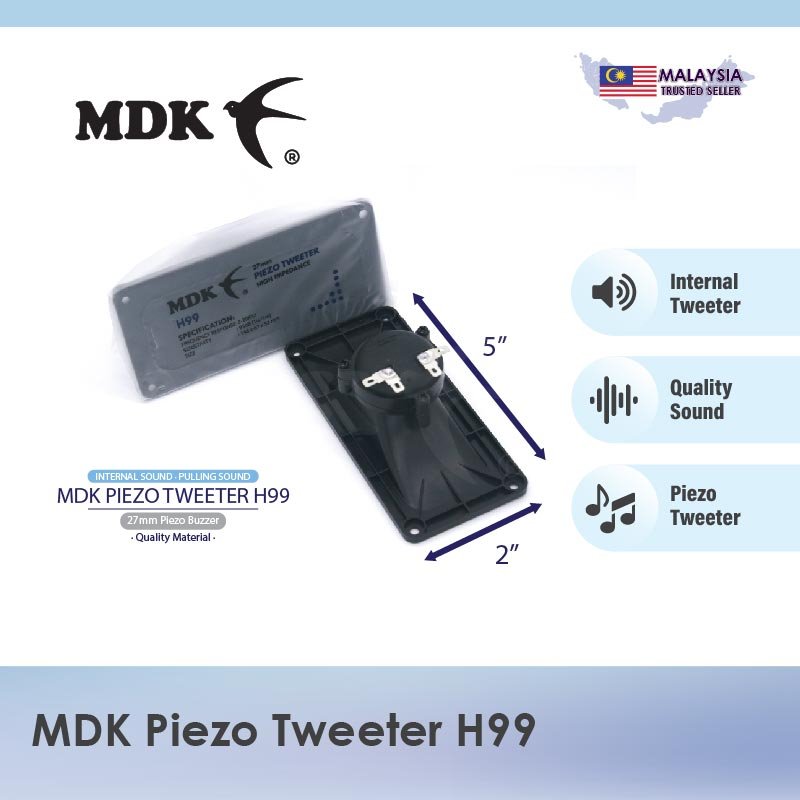 MDK Tweeter H99 2"x5" for Internal Sound / Pulling Sound Swiftlet Farming - Image 3