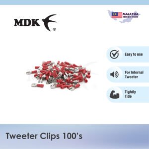 Tweeter Clip / Solderless terminal (Red, Blue, Brass) 100's