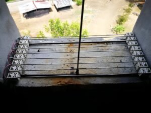Looking out from inside a swiftlet house at midday: bright daylight outside the entrance hole, pitch dark inside - MDK Swiftlet